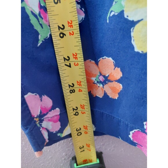 Lauren Ralph Lauren Women's Navy Floral Pajama Set Sz L Cottage Core Loungewear - Picture 14 of 16